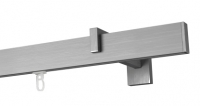 Karnisze z szyną aluminium szczotkowane