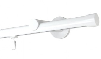 Karnisz pojedynczy standard Rullo Ø 19 w kolorze biały połysk